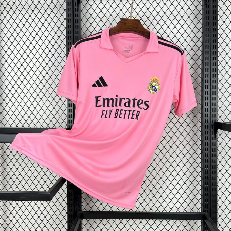 MAILLOT REAL MADRID VERSION ROSE 2025/2026