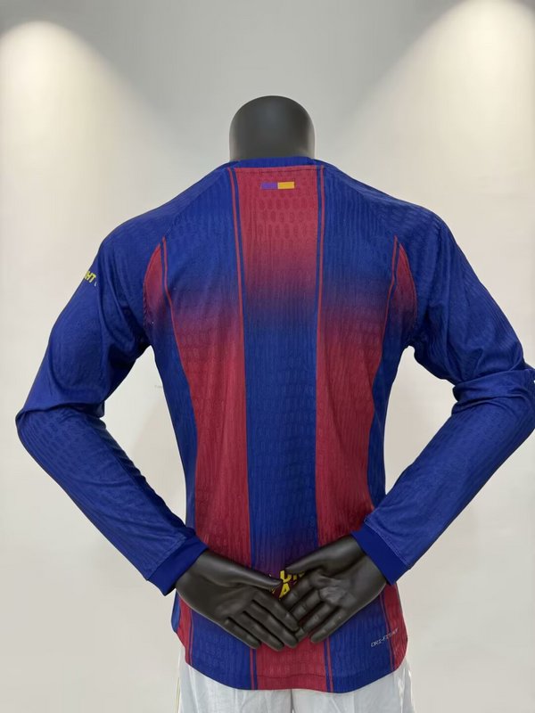 MAILLOT FC BARCELONE DOMICILE VERSION MANCHES LONGUES 2025/2026