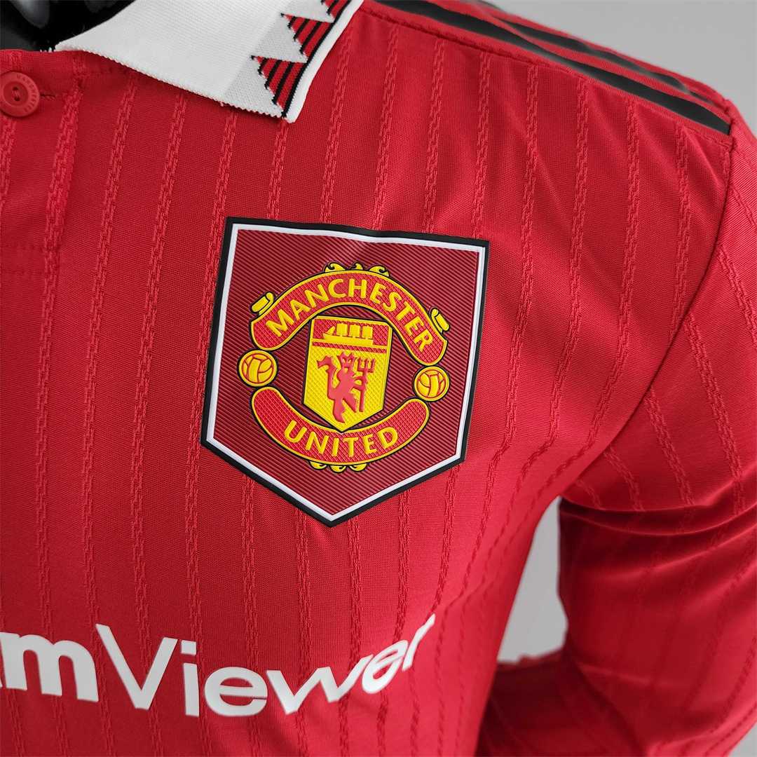 MAILLOT MANCHESTER UNITED DOMICILE 2022/20223 VERSION MANCHES LONGUES