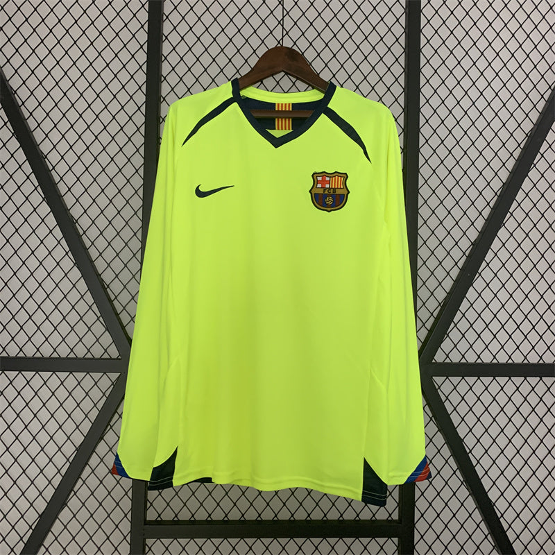 MAILLOT BARCELONE EXTÉRIEUR 2005/2006 VERSION MANCHES LONGUES