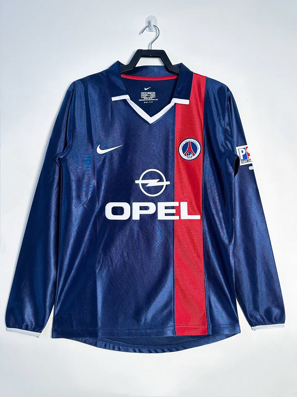 MAILLOT PARIS SG DOMICILE 2001/2002 VERSION MANCHES LONGUES
