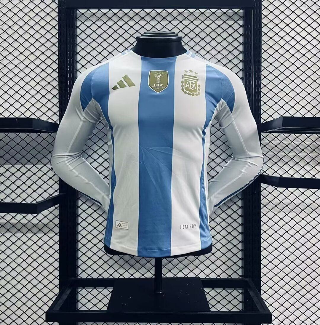 MAILLOT ARGENTINE DOMICILE 2024 VERSION MANCHES LONGUES
