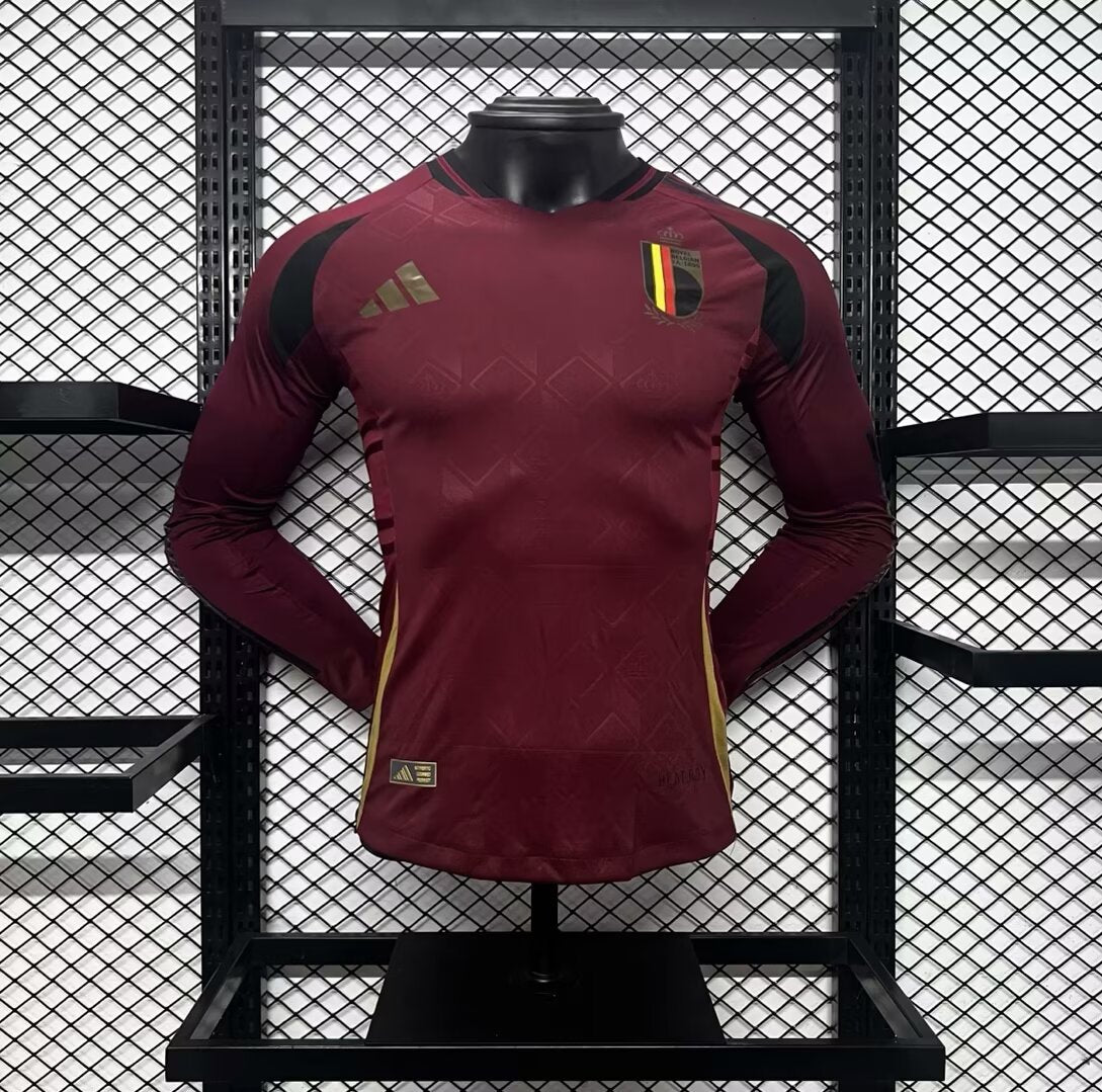 MAILLOT BELGIQUE DOMICILE 2024/2025 VERSION MANCHES LONGUES