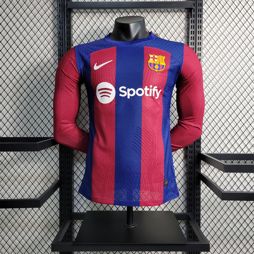 MAILLOT BARCELONE DOMICILE 2023/2024 VERSION MANCHES LONGUES