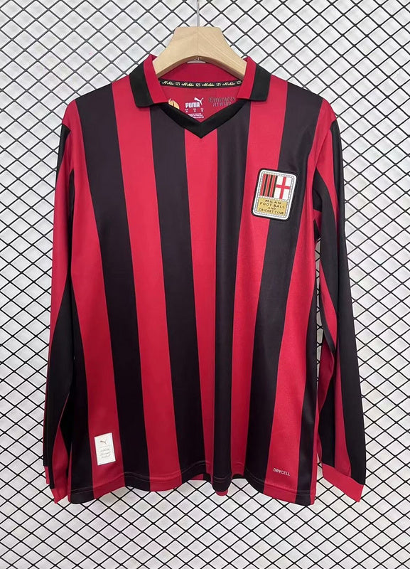 MAILLOT AC MILAN 2024/2025 VERSION MANCHES LONGUES