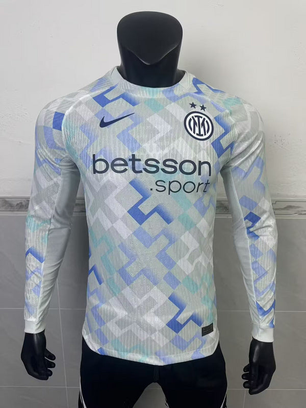 MAILLOT INTER MILAN EXTÉRIEUR 2025/2026 VERSION MANCHES LONGUES