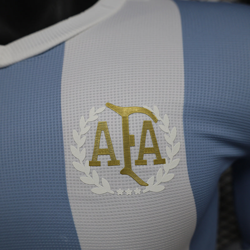 MAILLOT ARGENTINE 50th ANNIVERSAIRE VERSION MANCHES LONGUES